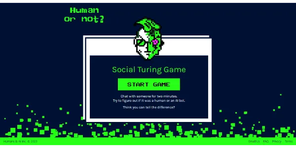Human or Not 2 A game in which you