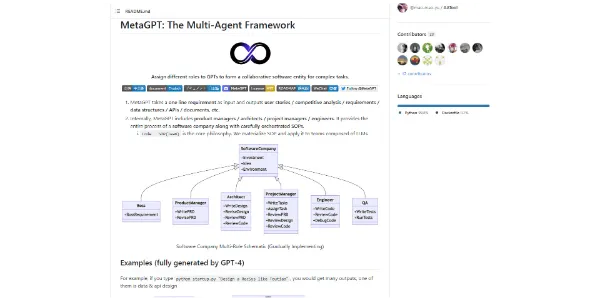 MetaGPT An AI that creates and