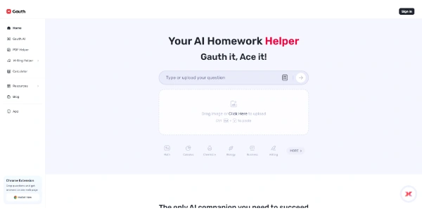 Gauth AI An AI assistant to solve