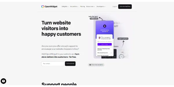 OpenWidget Many AI tools to turn