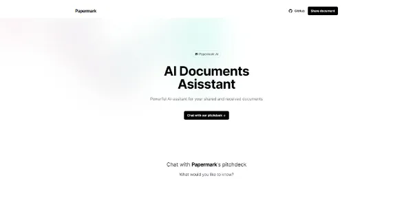 Papermark AI Share and interact directly with