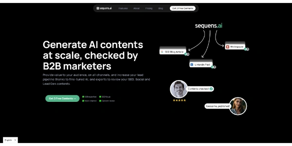 Sequens.ai Create large-scale marketing content with