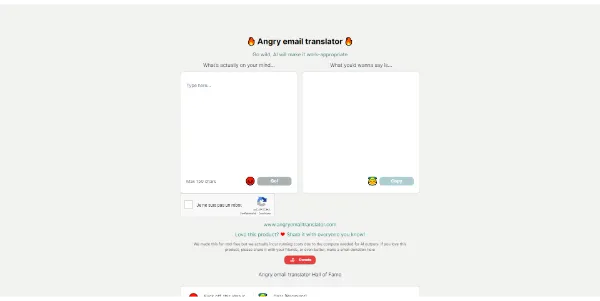 Angry Email Translator Turn vulgar e-mails into polite,