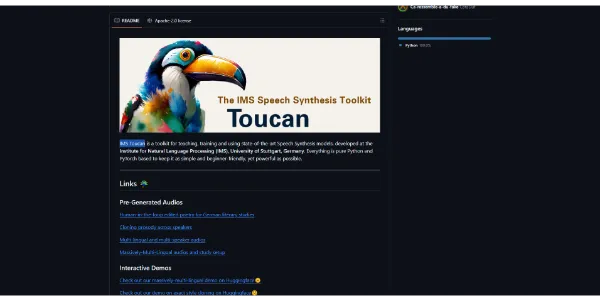 IMS Toucan Free, open-source text-to-speech for over