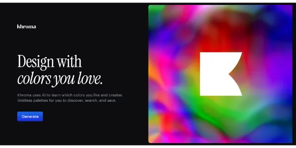 Khroma Discover infinite color palettes created